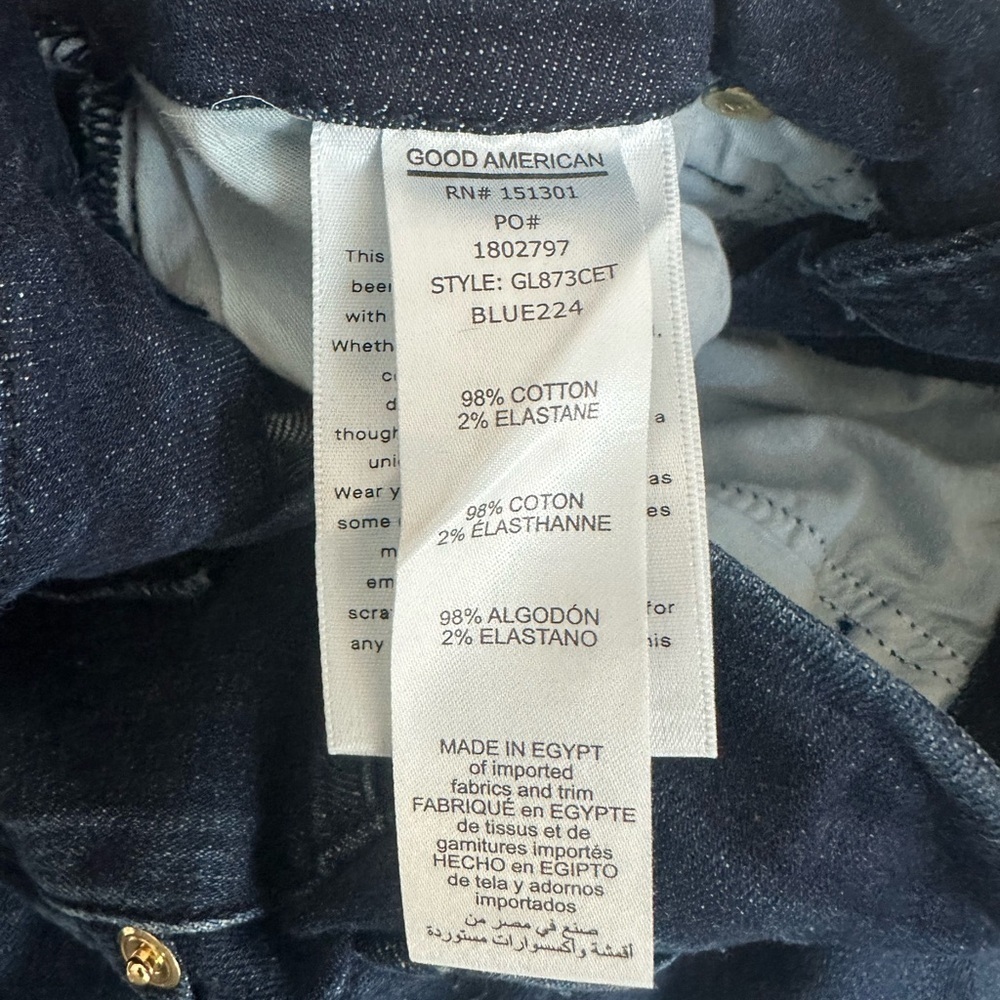 Good American Midnight High Rise Jeans - Picture 8 of 12